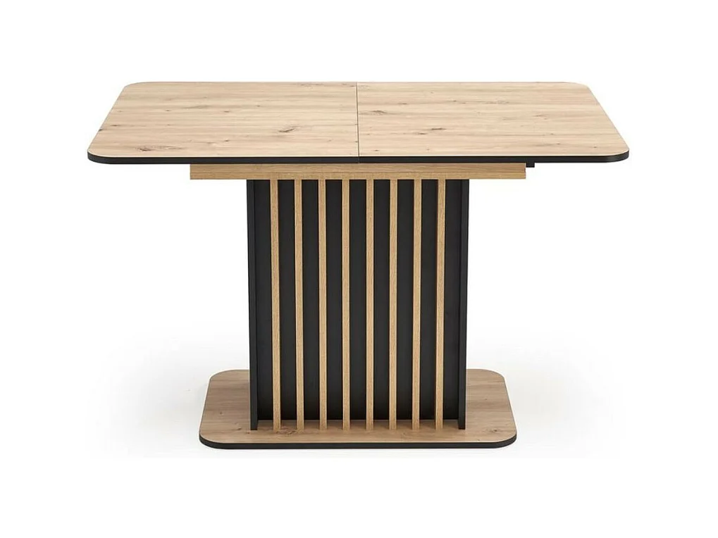 STEVE 120 / 158 x 77 cm mesa de comedor extensible negro y madera