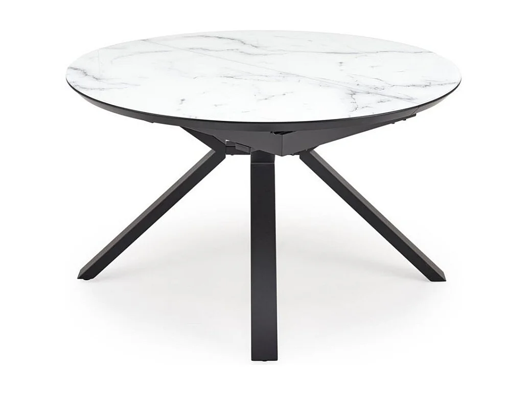Tavolo da pranzo rotondo allungabile in marmo GALATEE 130-180 cm