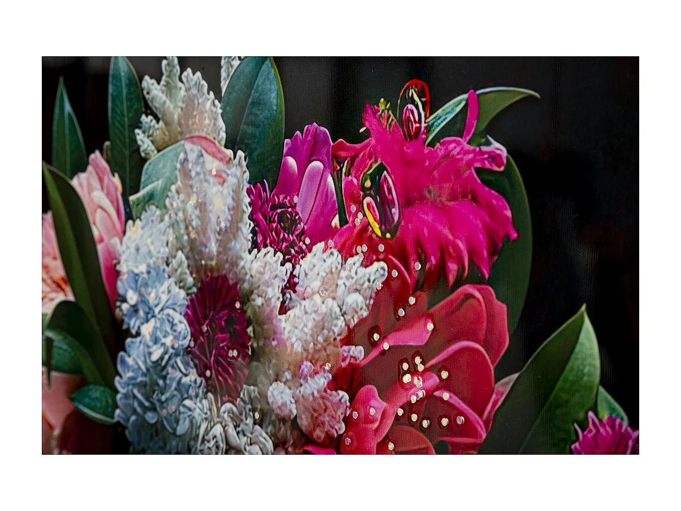 Wydruk na Płótnie Kwiaty, Wielokolorowy, 102x52x4 cm, Seven Design