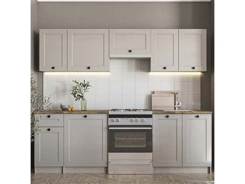 Cuisine moderne couleur cachemire 240 cm FARMER