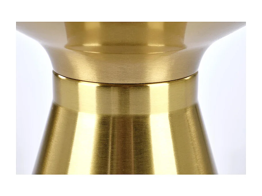 Table basse ronde 50 cm aspect marbre noir Napoli