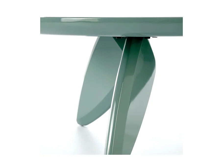 Tavolino rotondo da 80 cm laccato azzurro ANGELINA