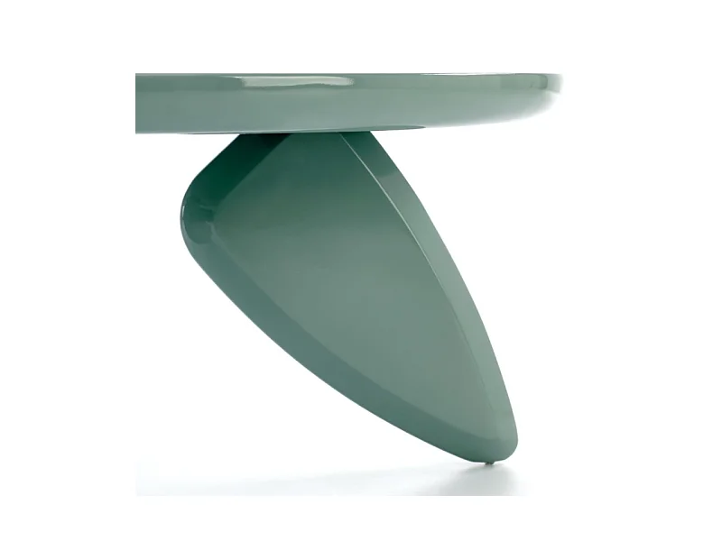 Tavolino rotondo da 80 cm laccato azzurro ANGELINA