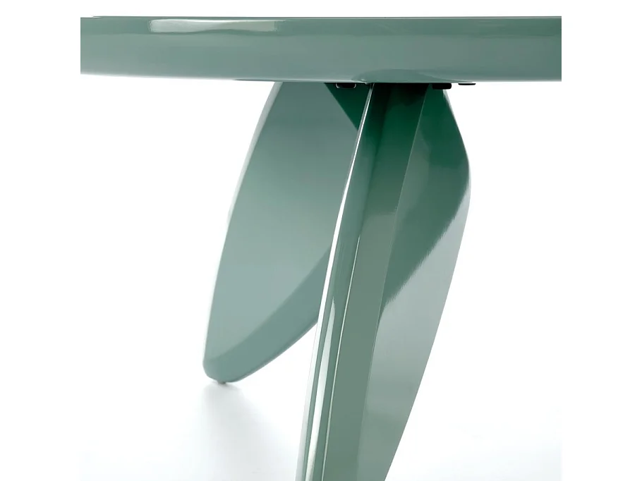 ANGELINA mesa de centro redonda 80 cm lacada azul claro