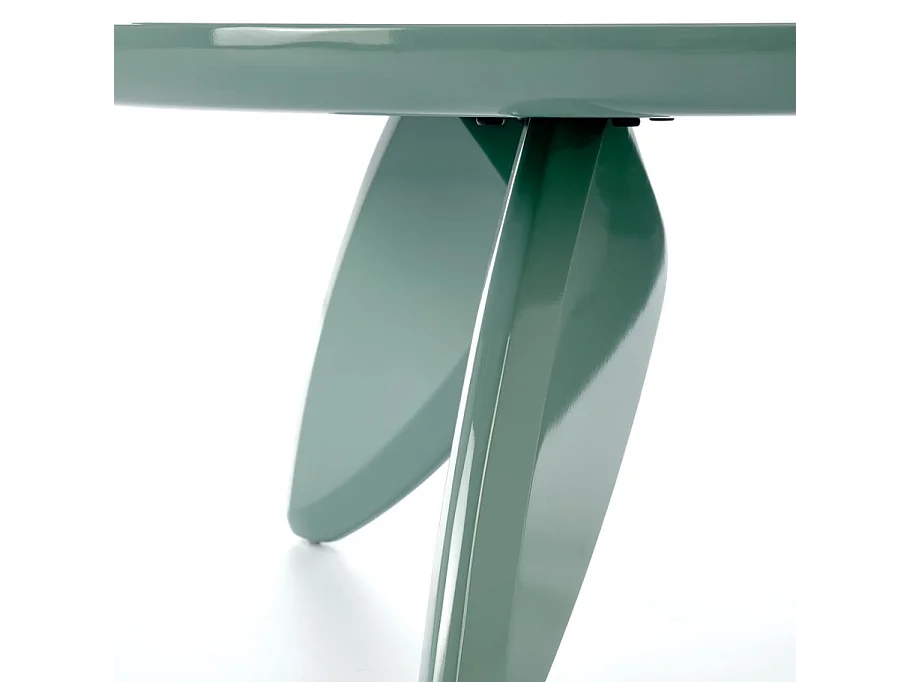 Tavolino rotondo da 80 cm laccato azzurro ANGELINA