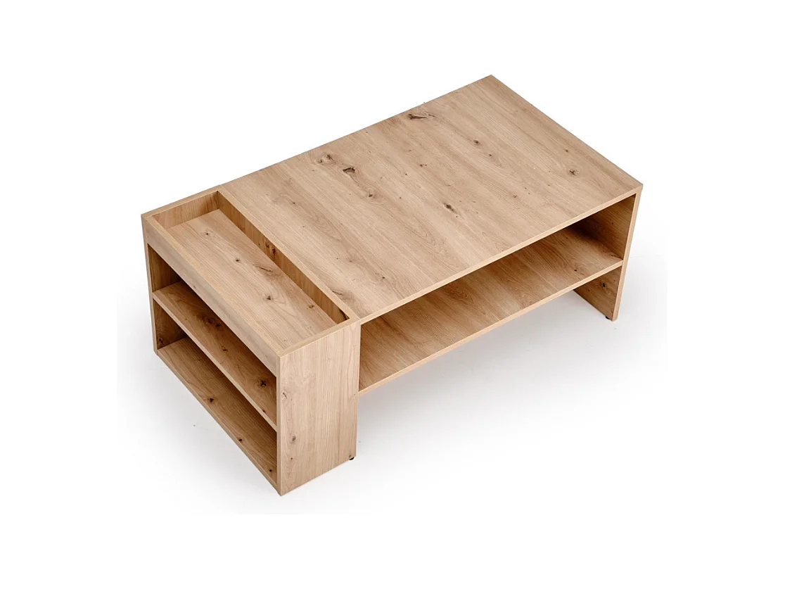 Mesa de centro rectangular 100 x 55 cm de roble artesanal LORIE