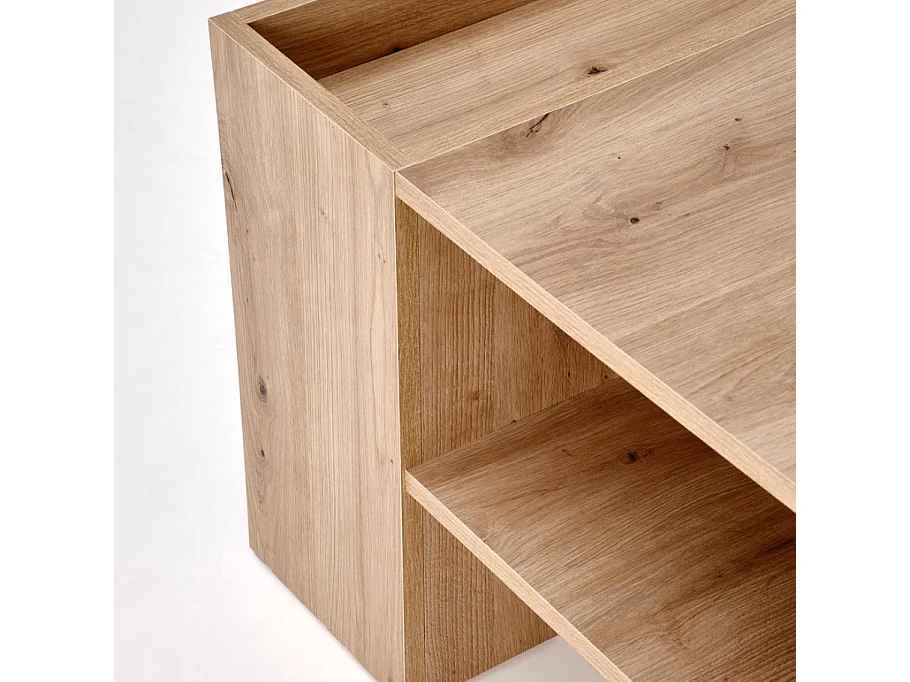 Table basse rectangulaire 100 x 55 cm couleur chêne artisanal LORIE