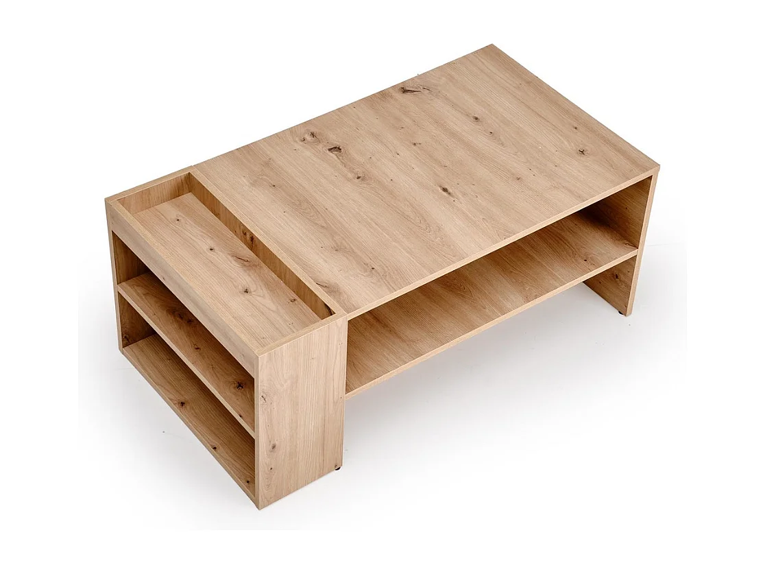 Table basse rectangulaire 100 x 55 cm couleur chêne artisanal LORIE