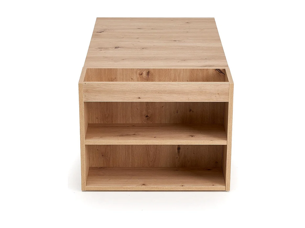 Table basse rectangulaire 100 x 55 cm couleur chêne artisanal LORIE