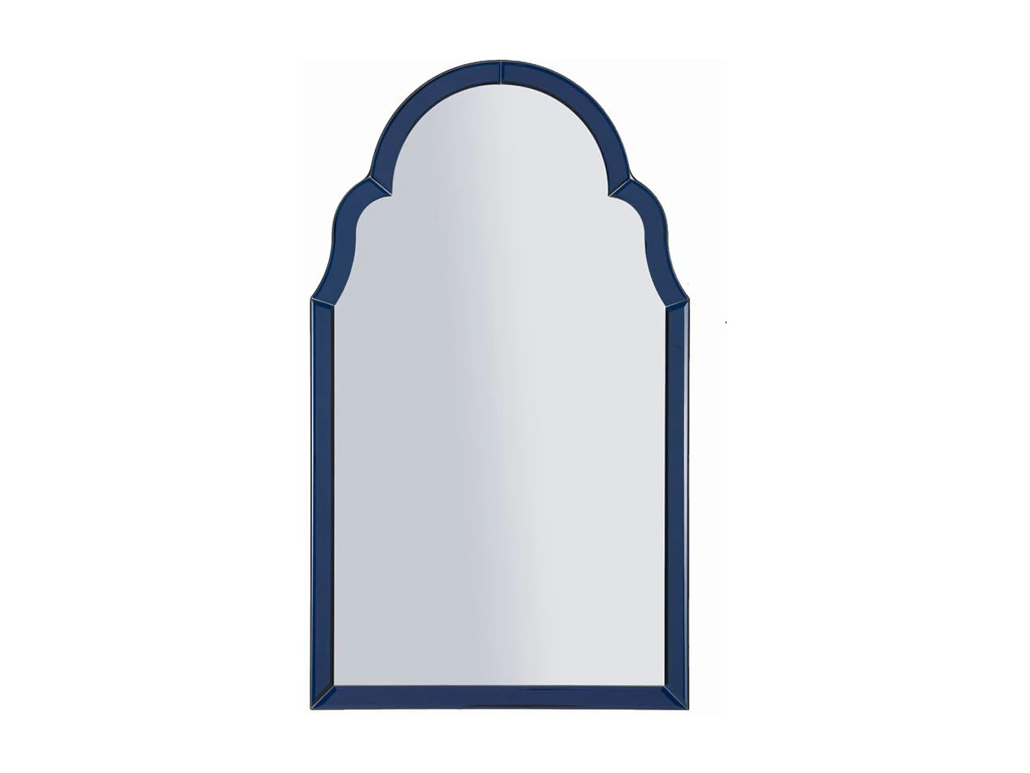 Lustro w Ramie Klasyk 4, Niebieski, 80x47x1 cm, Seven Design