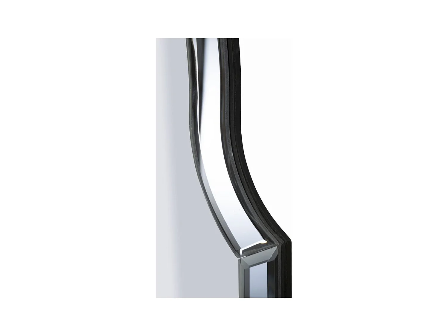 Specchio con Cornice Classico 9, Grigio, 90x60x1 cm, Epikasa