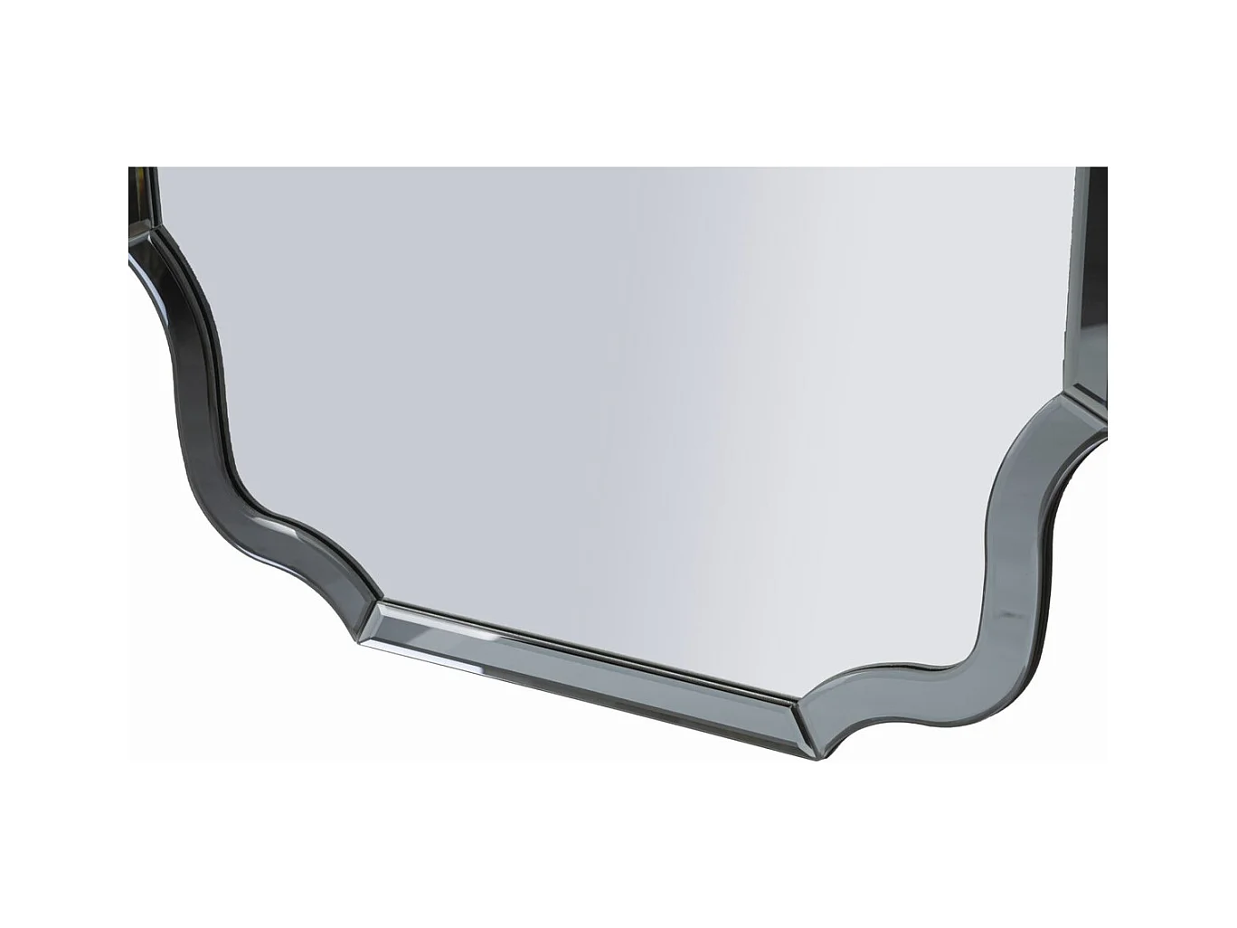 Specchio con Cornice Classico 9, Grigio, 90x60x1 cm, Epikasa