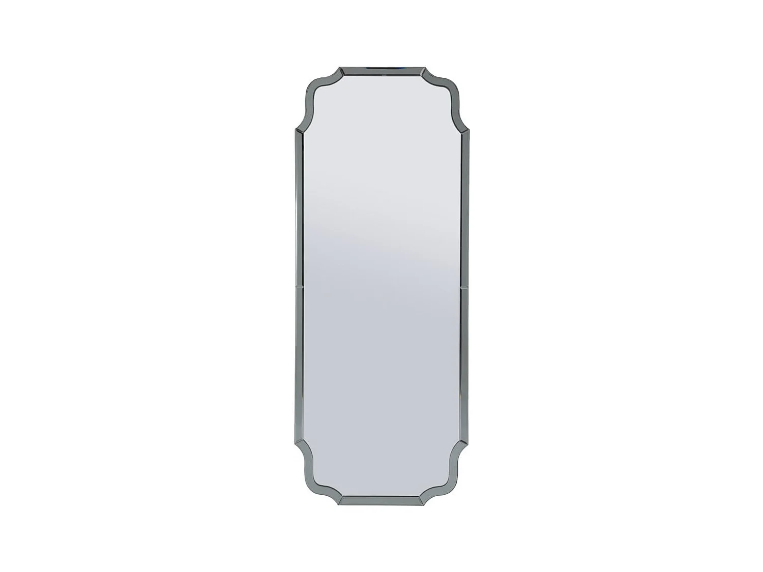 Specchio con Cornice Classico 8, Grigio, 150x60x2 cm, Epikasa