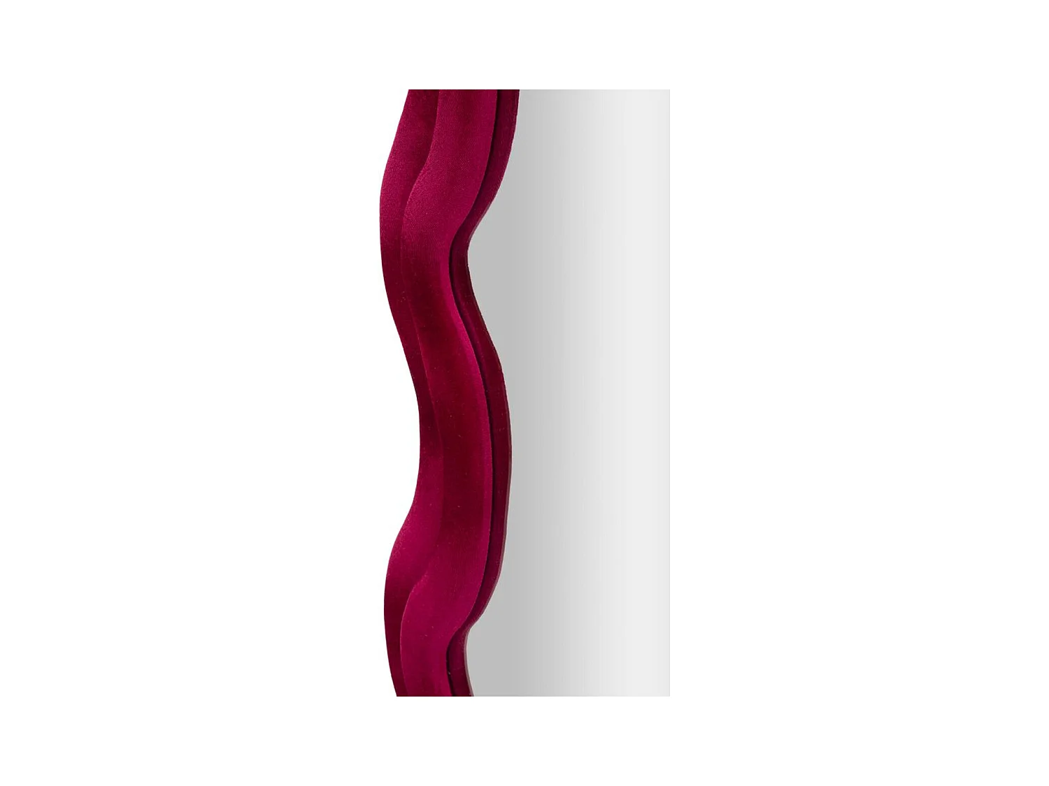 Specchio con Cornice Curve, Rosa, 160x60x6 cm, Epikasa