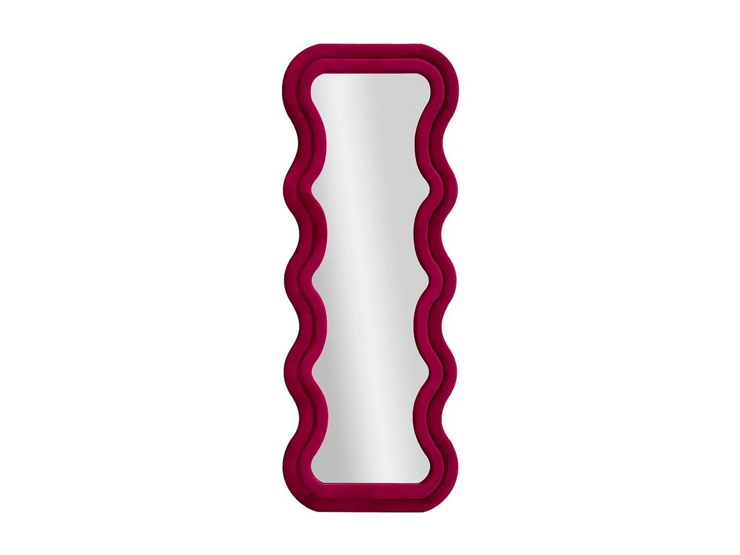 Miroir avec Cadre Courbes, Rose, 160x60x6 cm, Epikasa