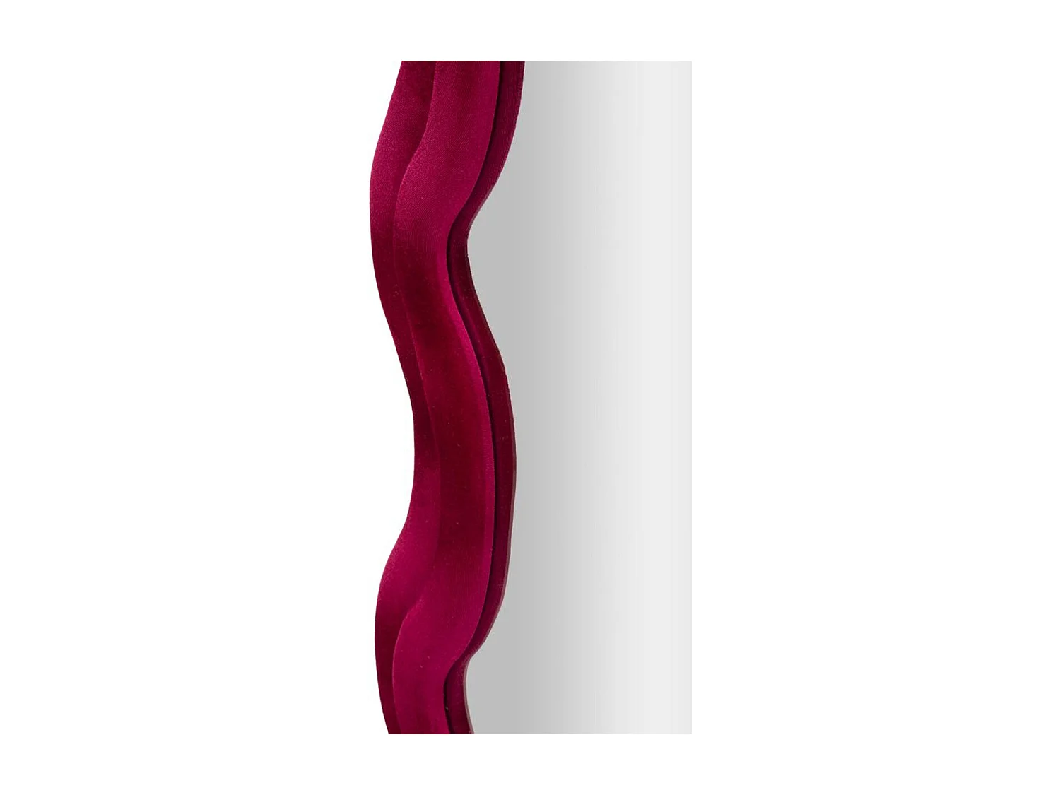 Miroir avec Cadre Courbes, Rose, 160x60x6 cm, Epikasa