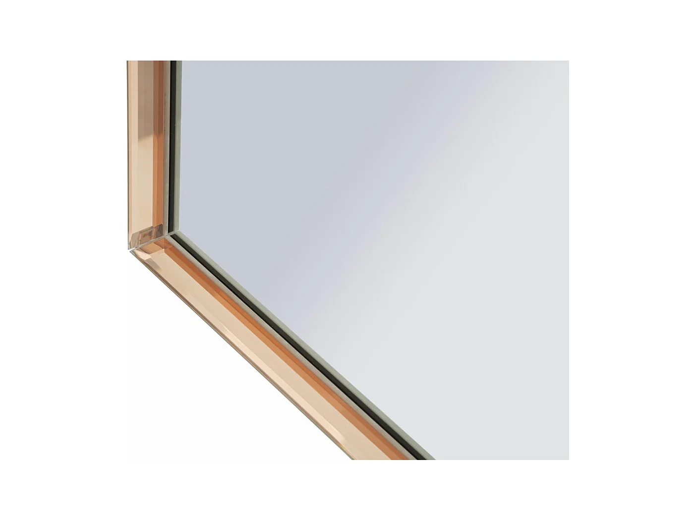 Specchio con Cornice Classico 6, Rosa, 100x62x1 cm, Epikasa