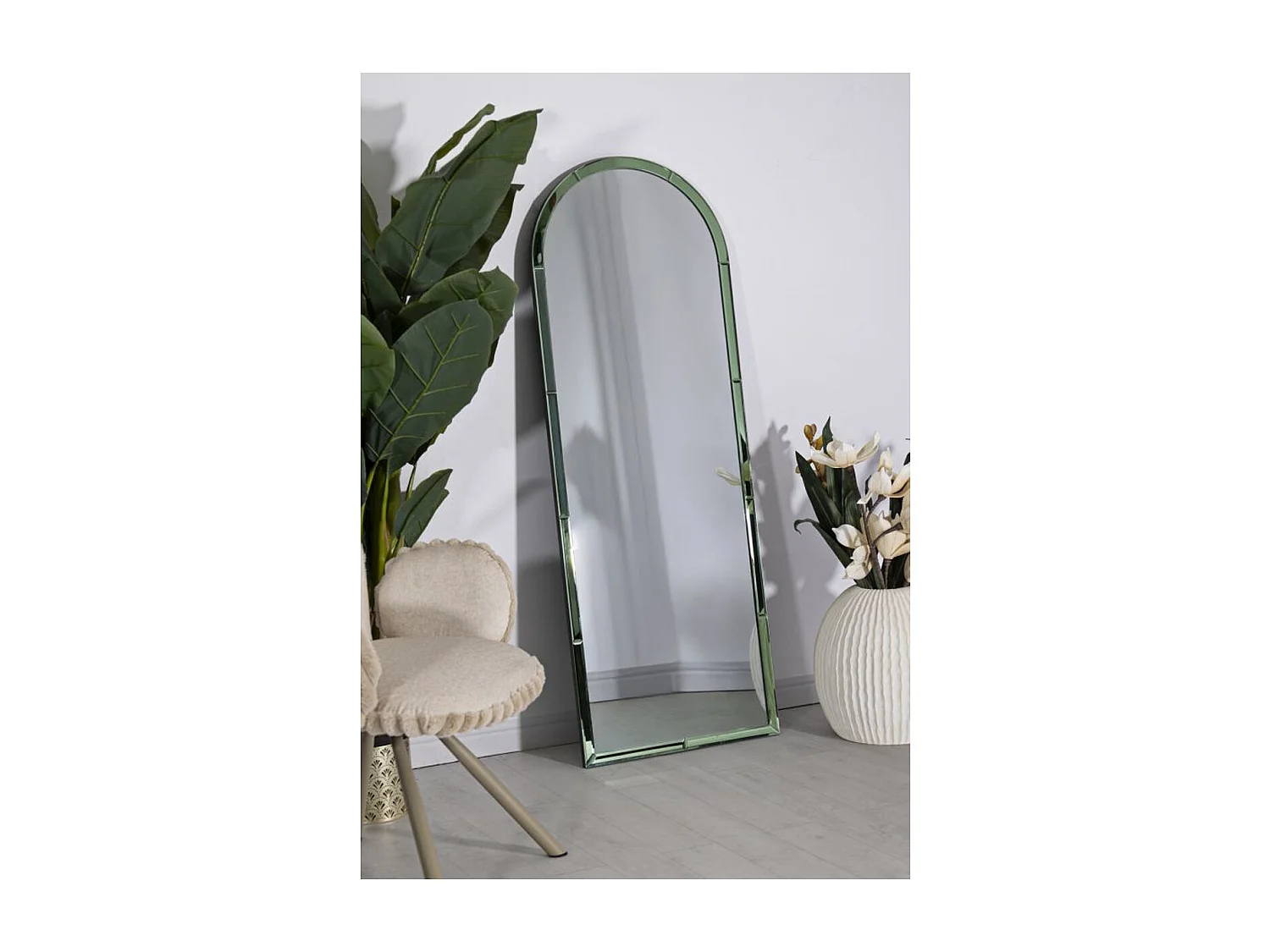 Specchio con Cornice MF698, Verde, 150x55x2 cm, Epikasa