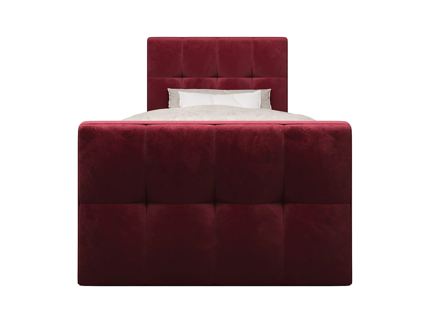 Boxspringbett MANHATAN 100x200 Monolith 59