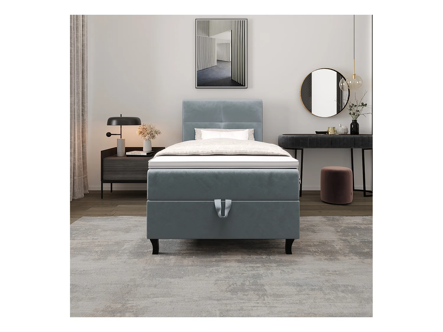 Boxspringbett LIMBA 120x200 Monolith 72