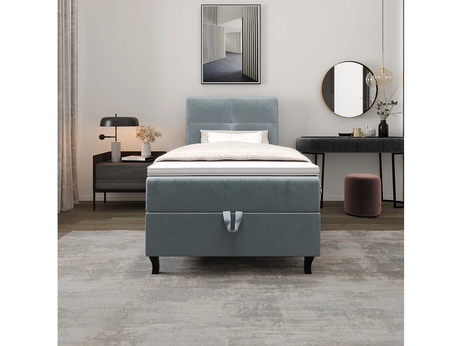 Boxspringbett LIMBA 120x200 Monolith 72