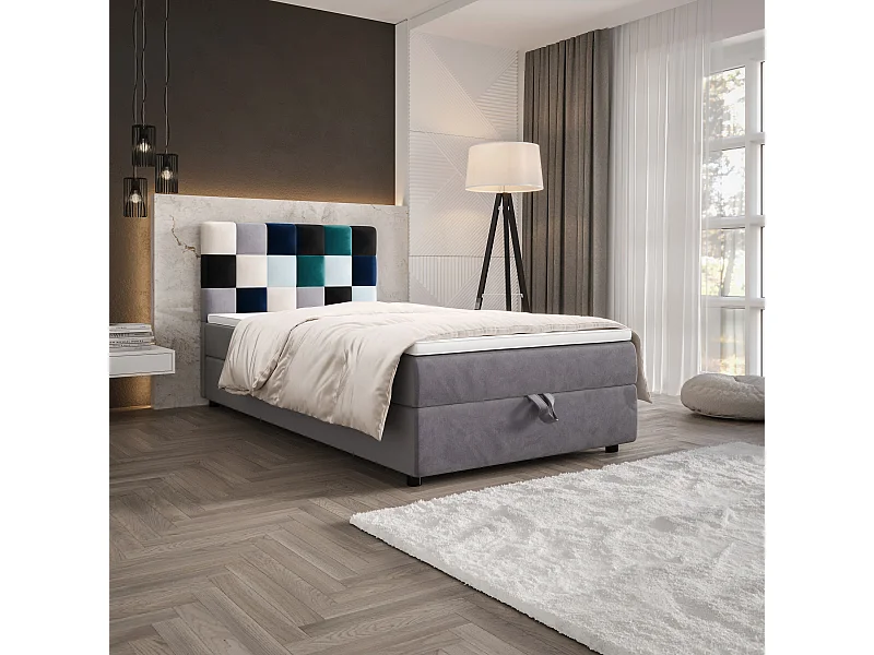 Boxspringbett LEMON 120x200 Itaka Blau