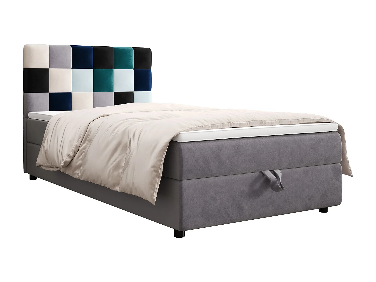 Boxspringbett LEMON 120x200 Itaka Blau