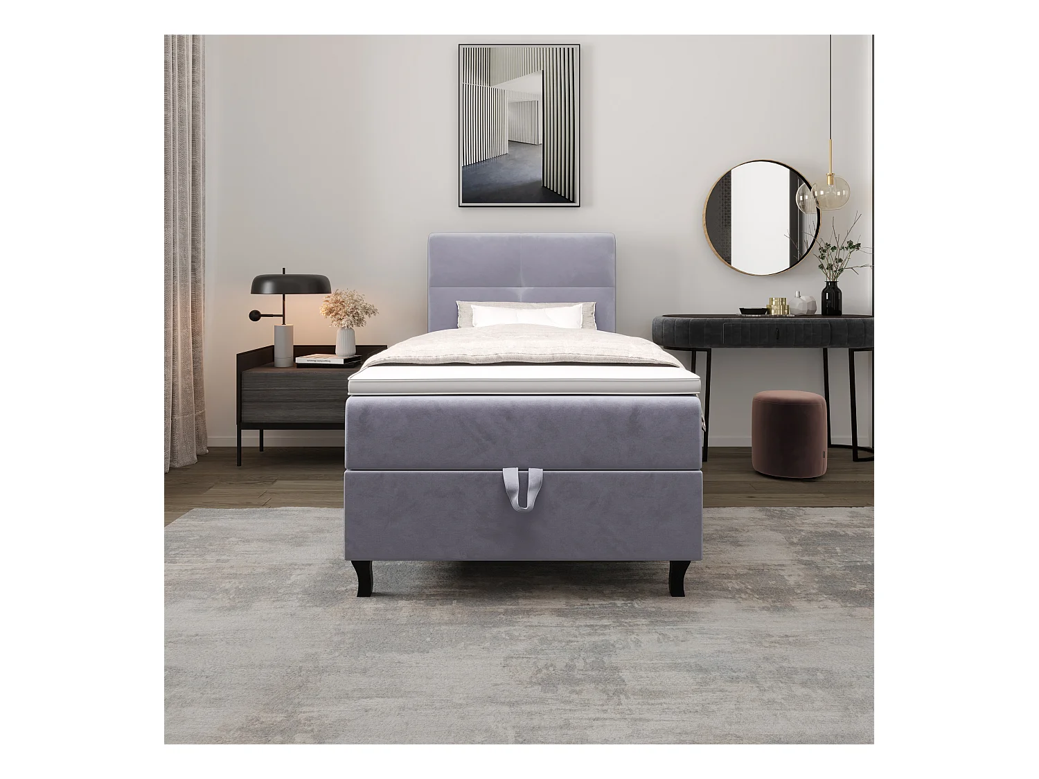 Boxspringbett LIMBA 90x200 Monolith 70