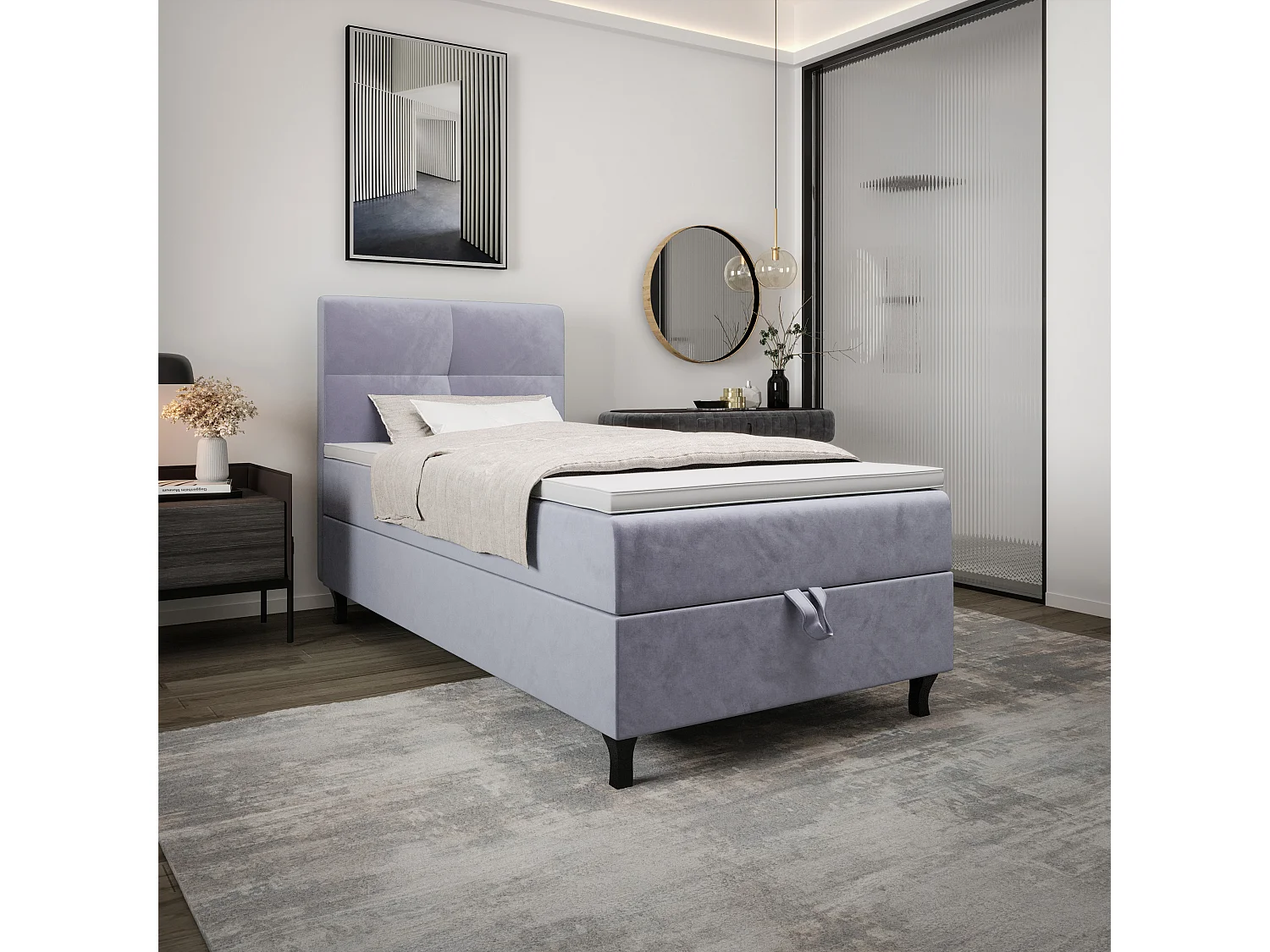 Boxspringbett LIMBA 90x200 Monolith 70