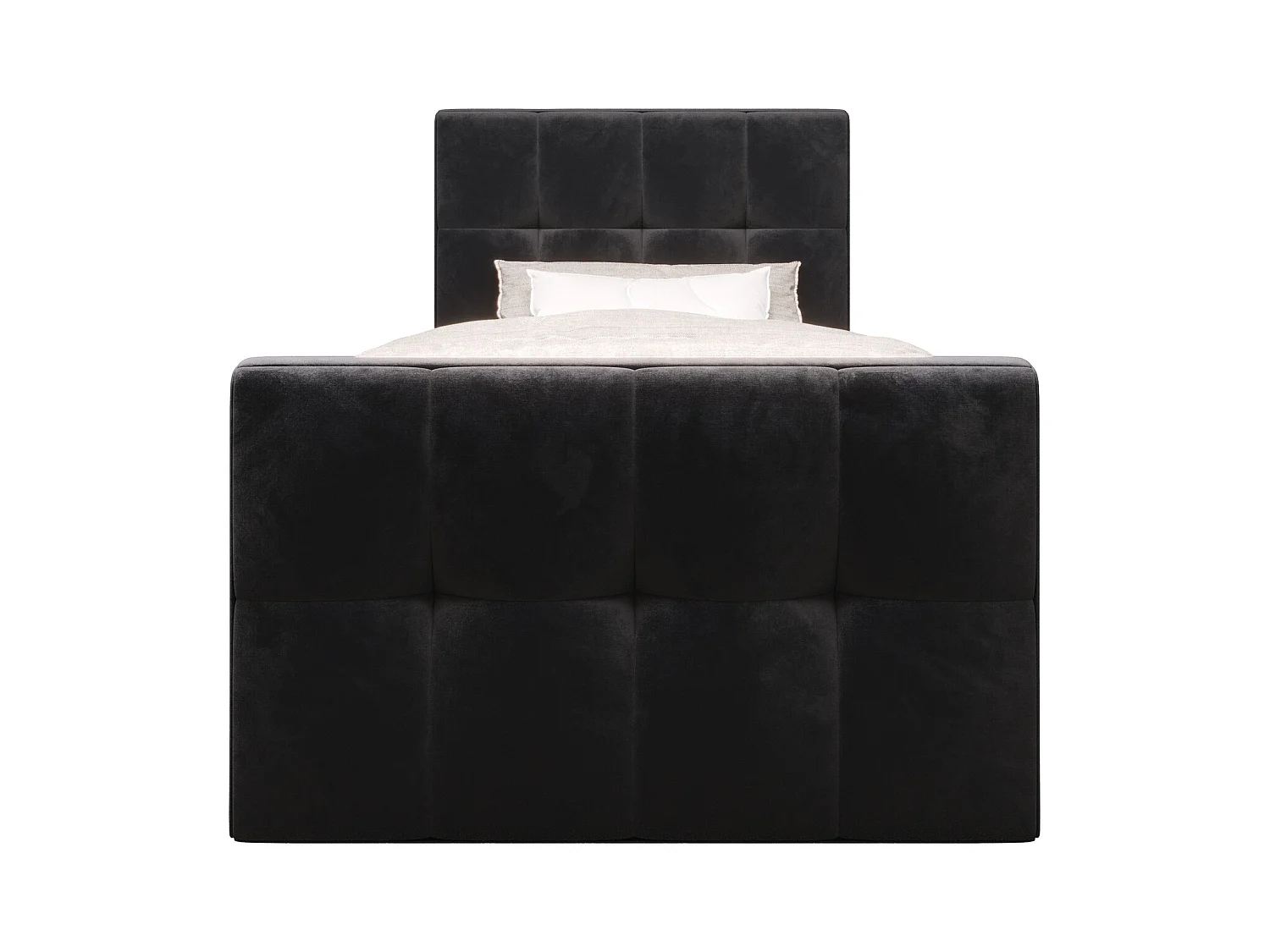 Boxspringbett MANHATAN 100x200 Monolith 97