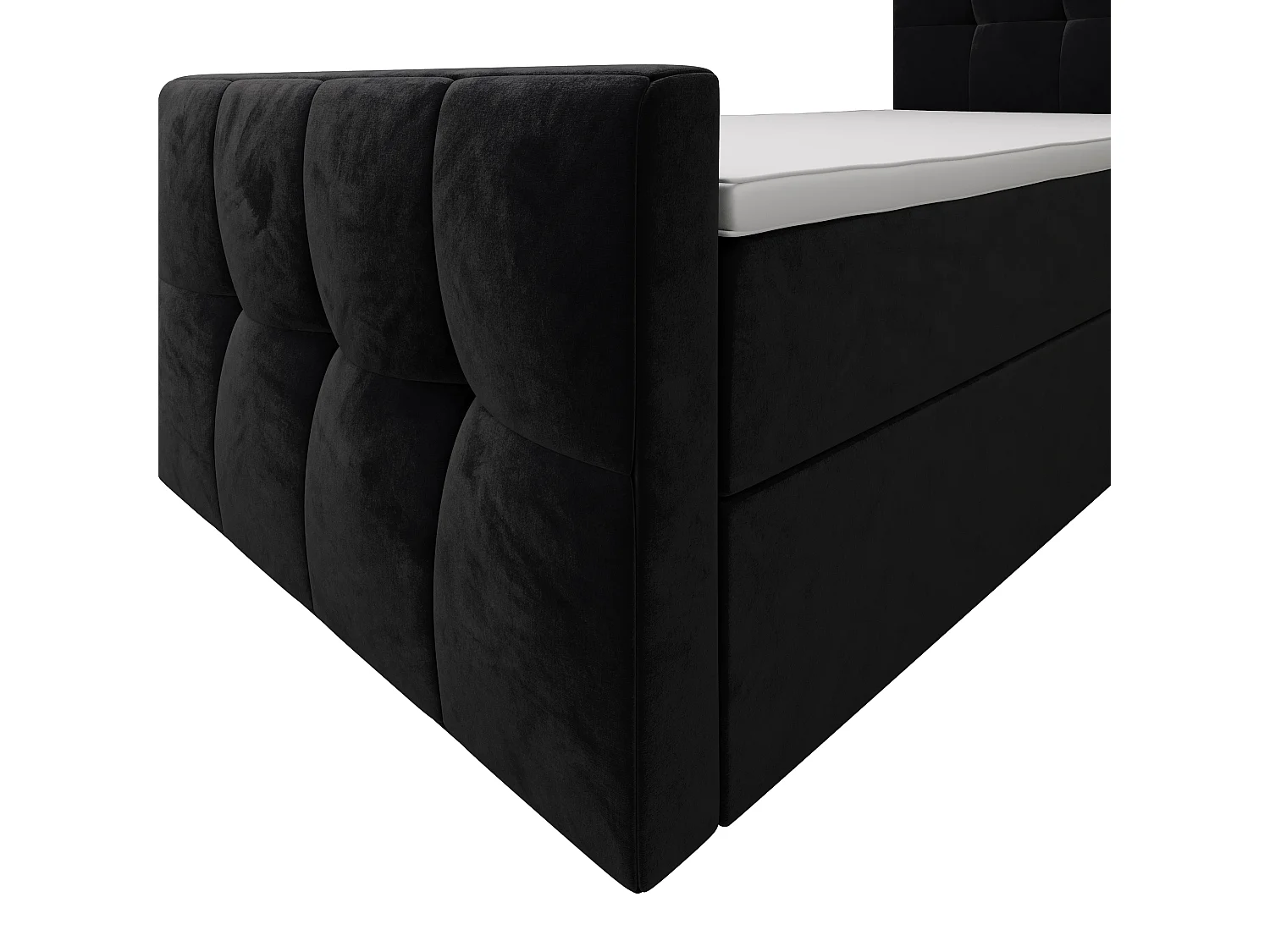 Boxspringbett MANHATAN 100x200 Monolith 97