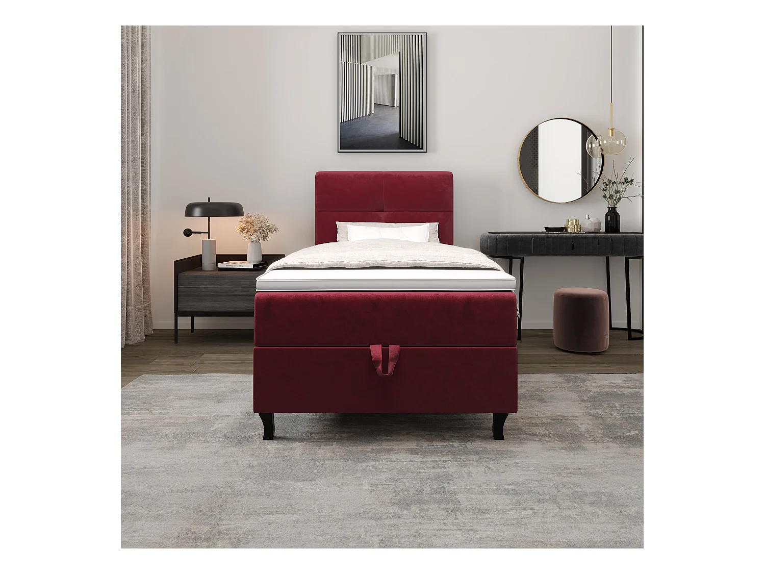 Boxspringbett LIMBA 100x200 Monolith 59