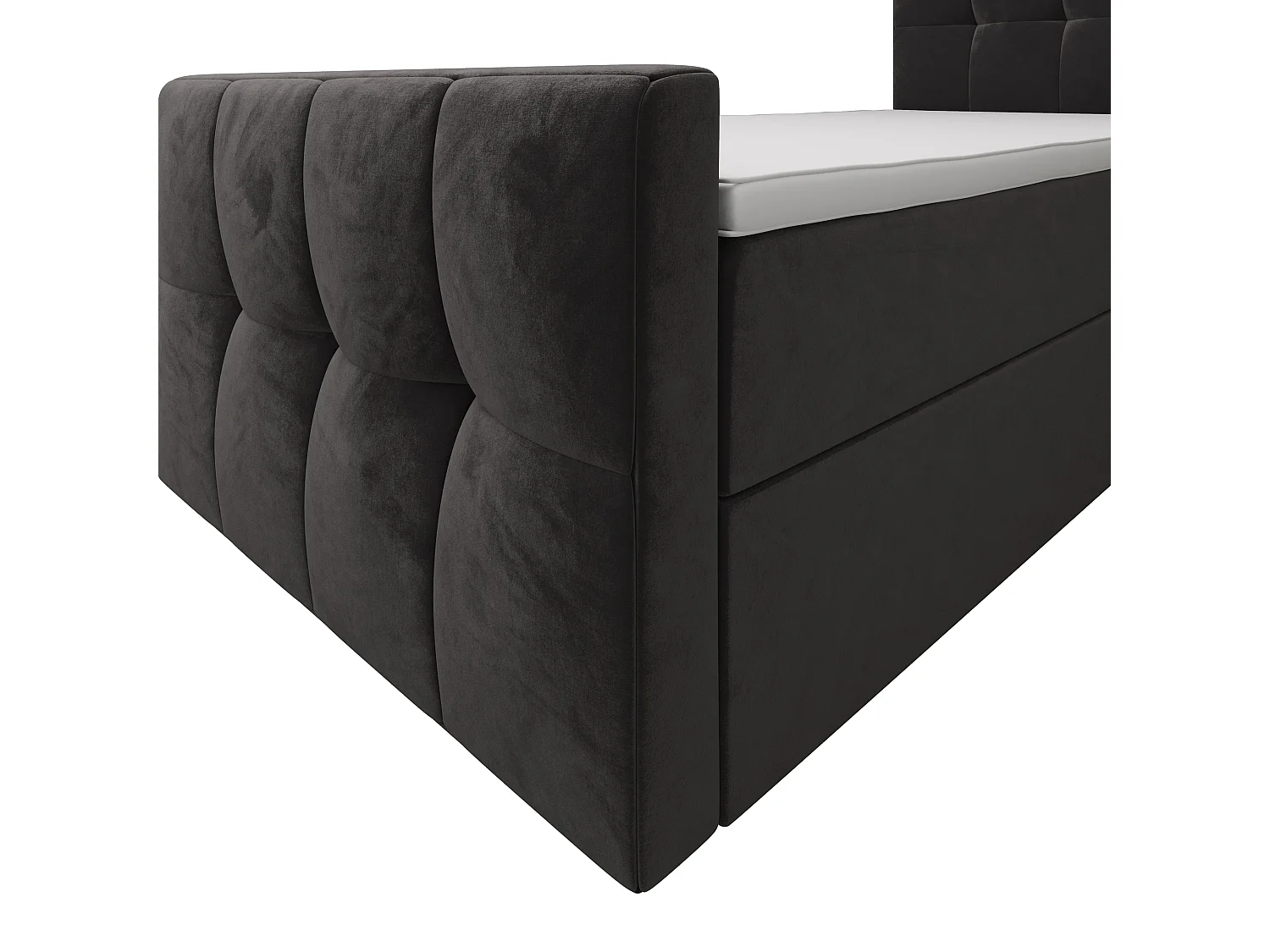 Boxspringbett MANHATAN 120x200 Monolith 92