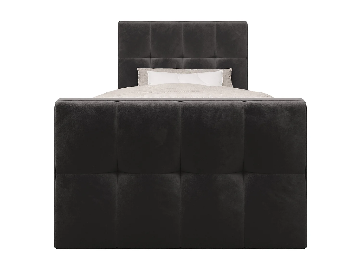 Boxspringbett MANHATAN 120x200 Monolith 92