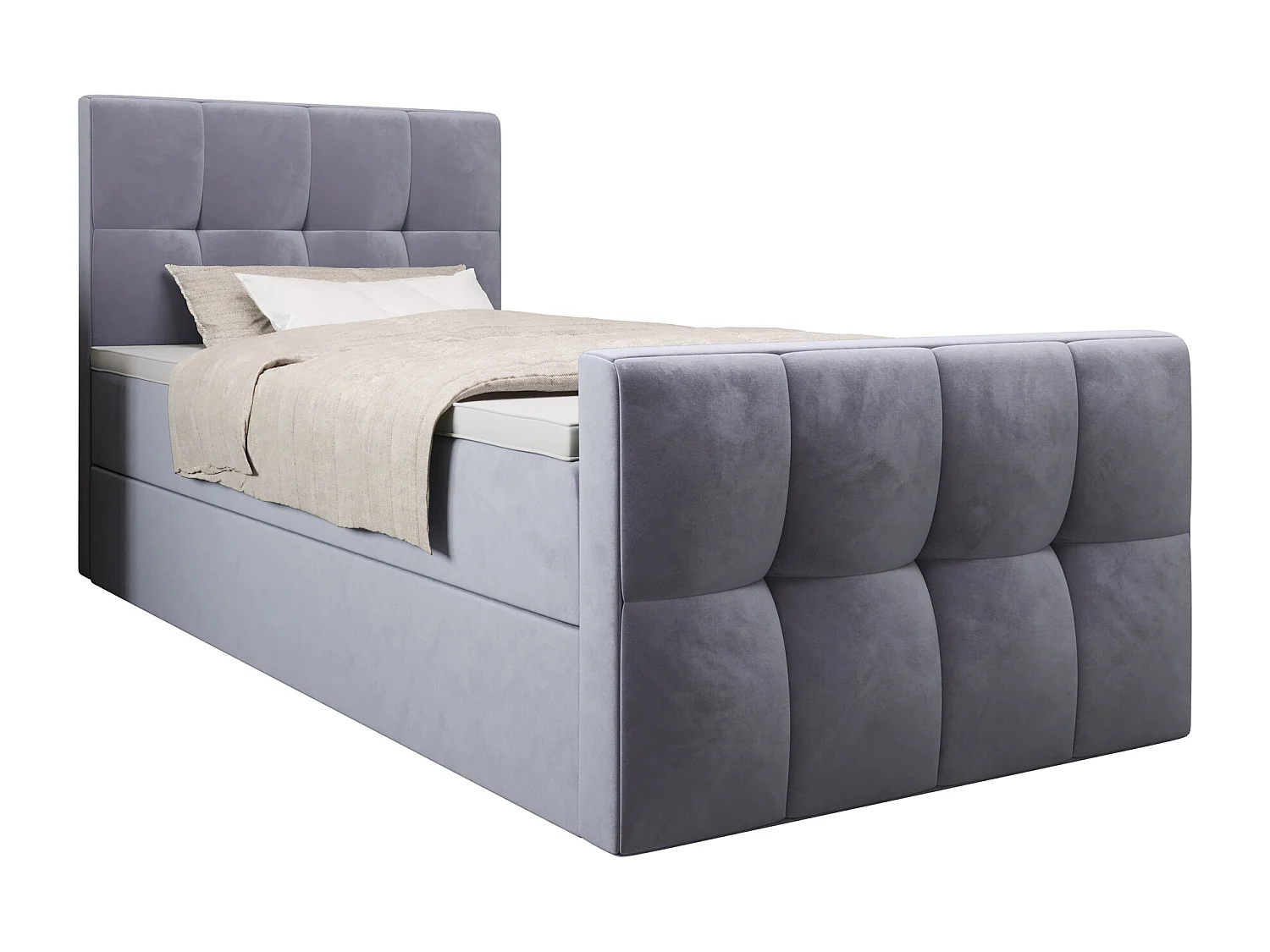 Boxspringbett MANHATAN 120x200 Monolith 70
