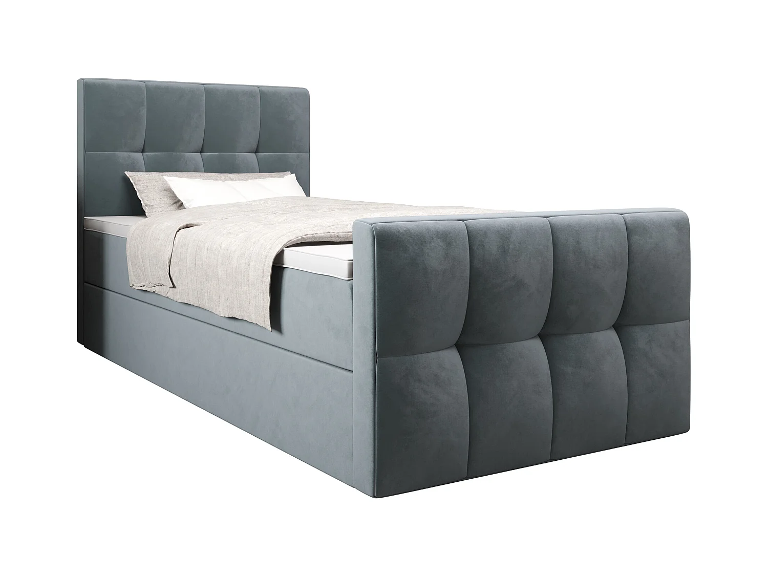 Boxspringbett MANHATAN 100x200 Monolith 72