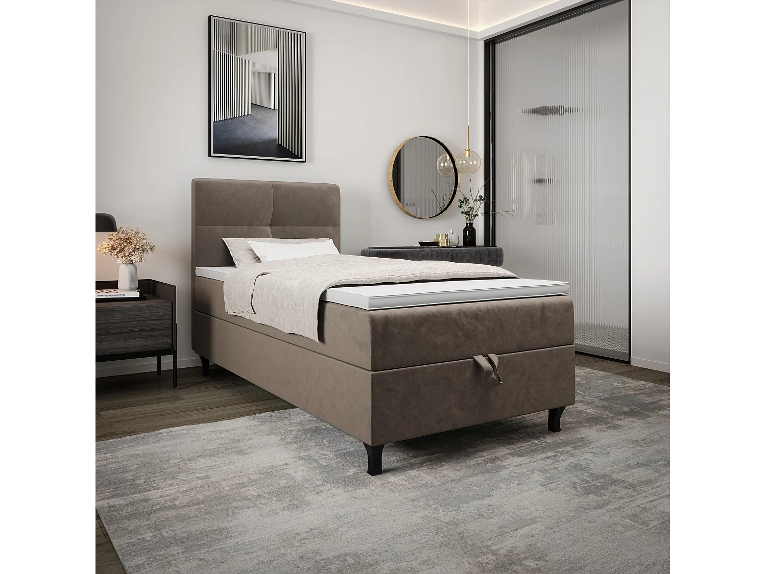 Boxspringbett LIMBA 120x200 Monolith 15