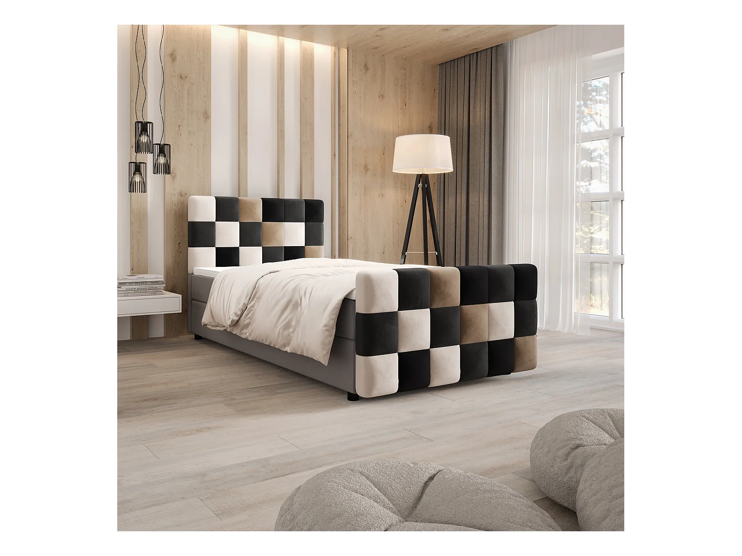 Boxspringbett LEMON Plus 120x200 Itaka Black