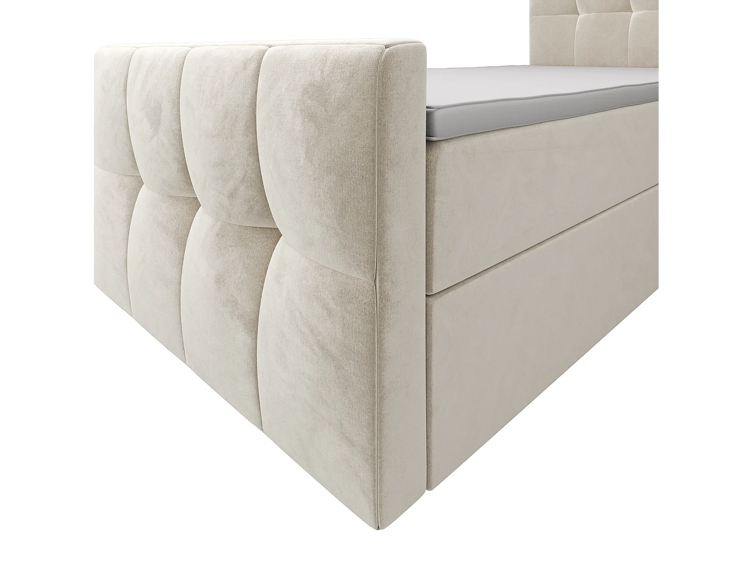 Boxspringbett MANHATAN 100x200 Monolith 02