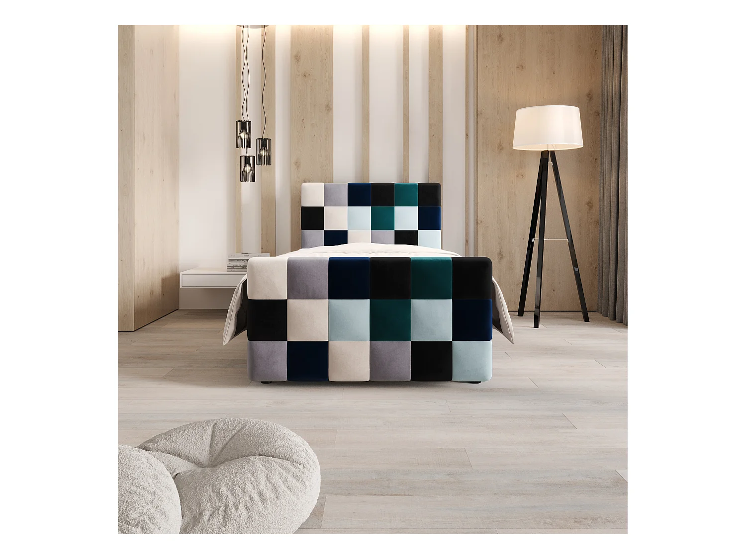 Boxspringbett LEMON Plus 120x200 Itaka Blau