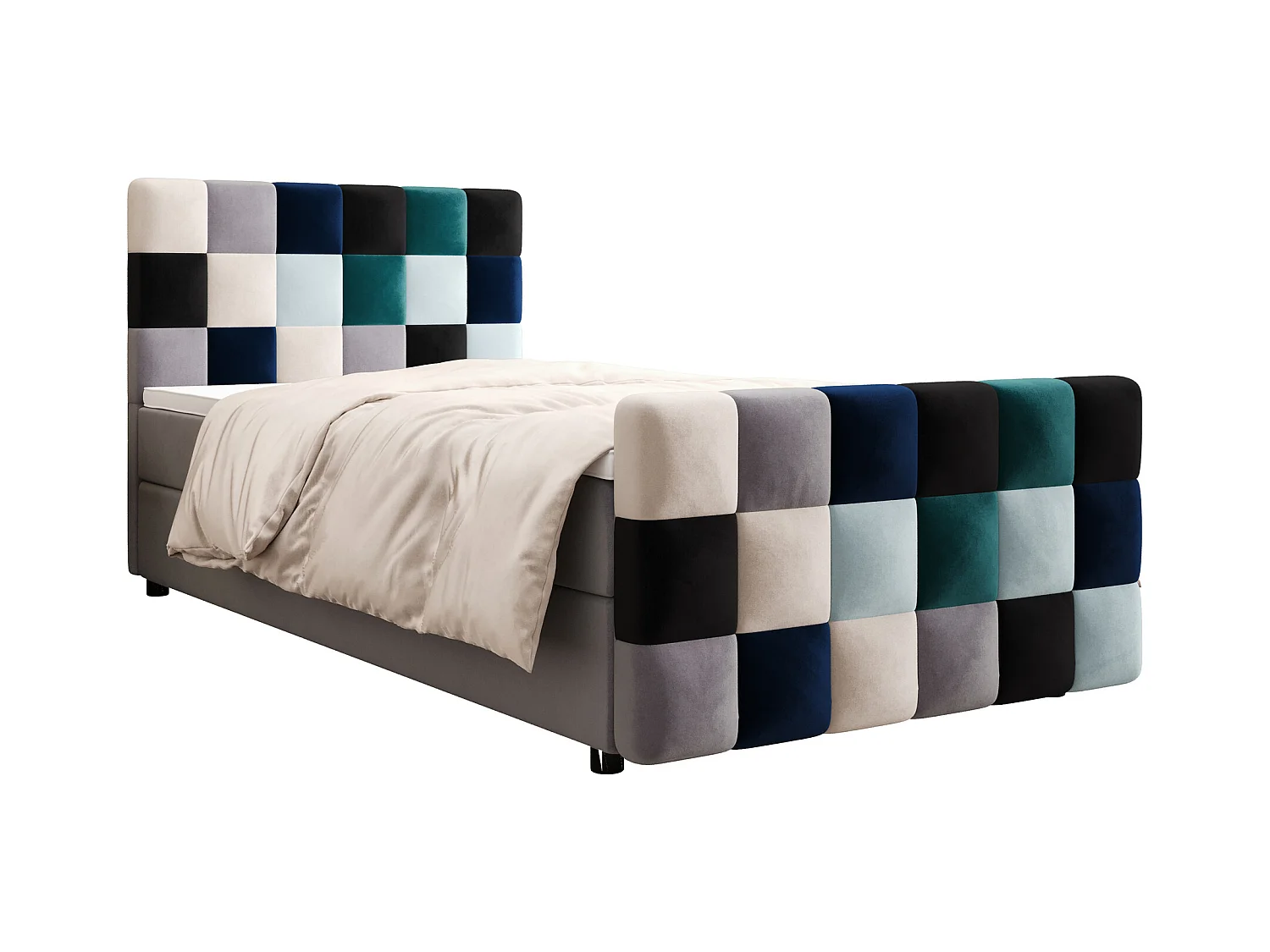 Boxspringbett LEMON Plus 120x200 Itaka Blau