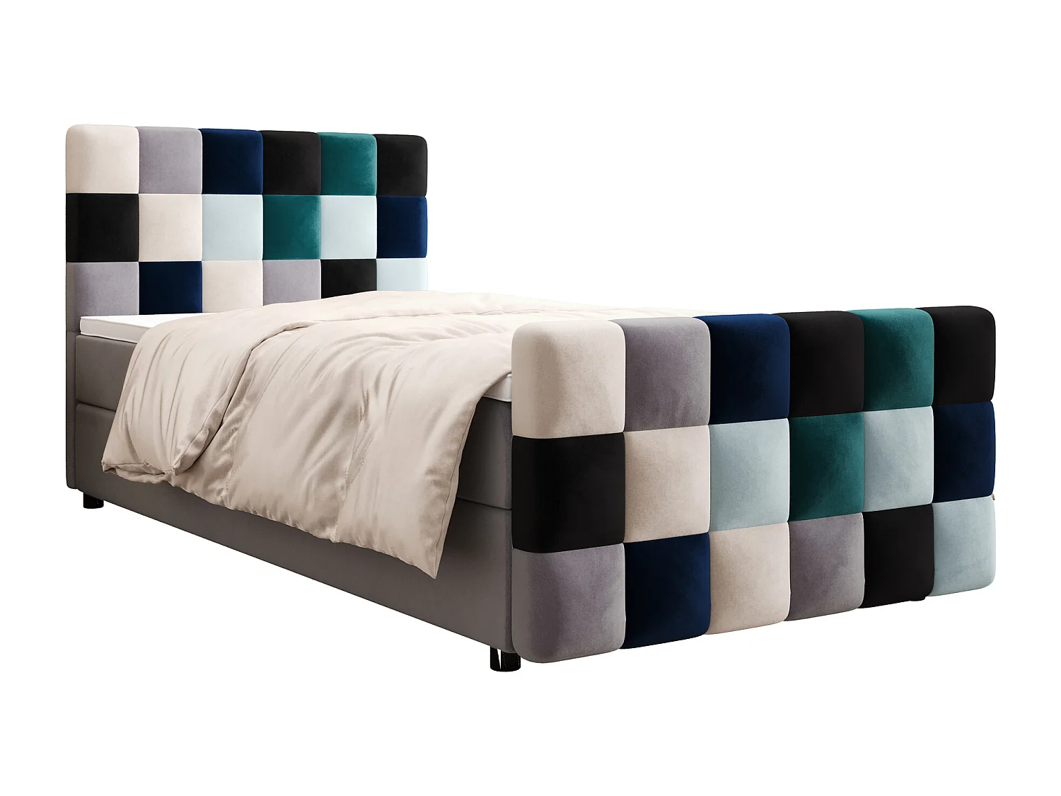 Boxspringbett LEMON Plus 120x200 Itaka Blau