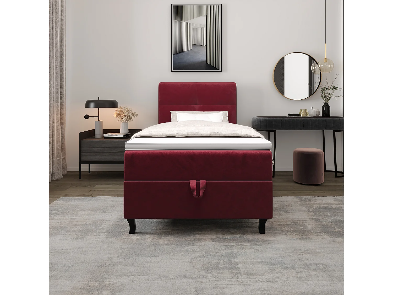 Boxspringbett LIMBA 90x200 Monolith 59