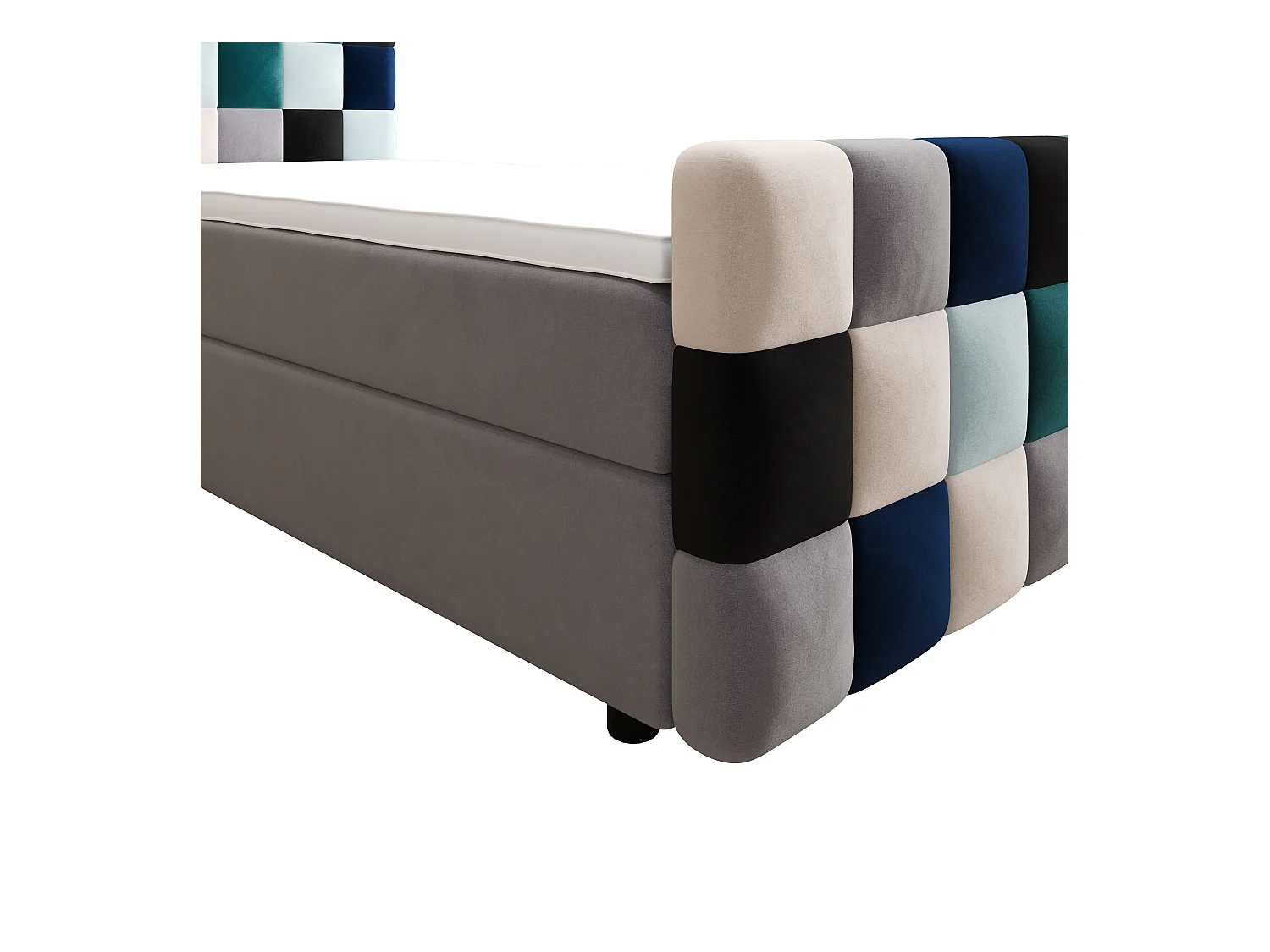 Boxspringbett LEMON Plus 90x200 Itaka Blau