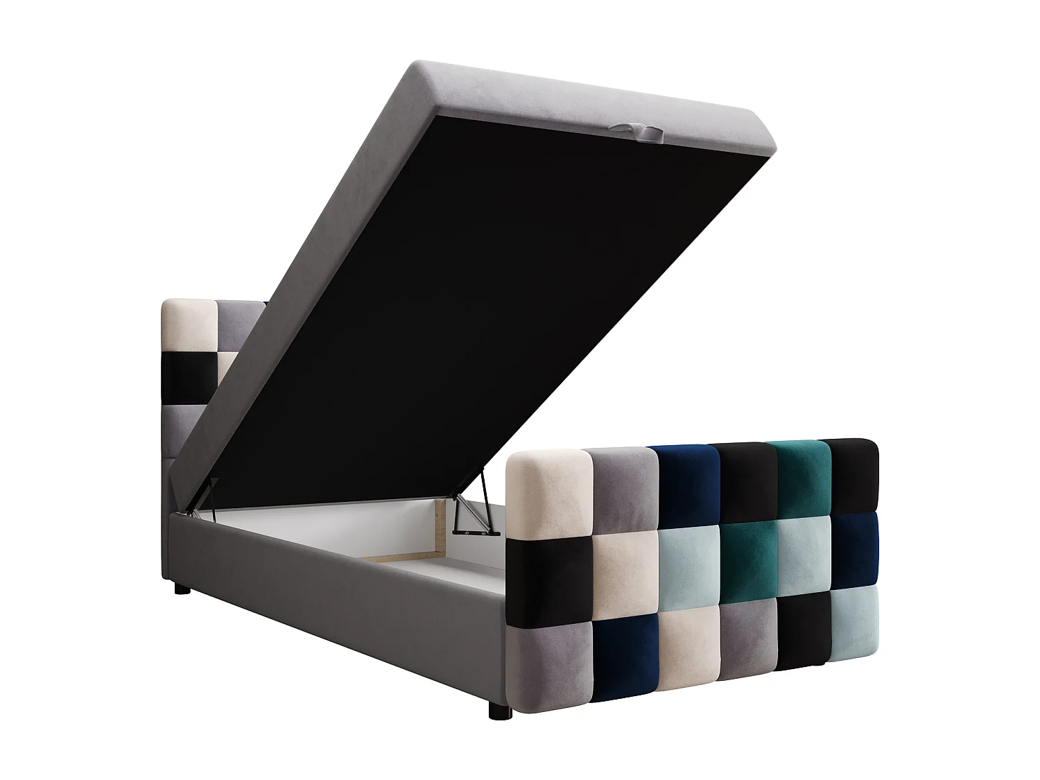 Boxspringbett LEMON Plus 90x200 Itaka Blau