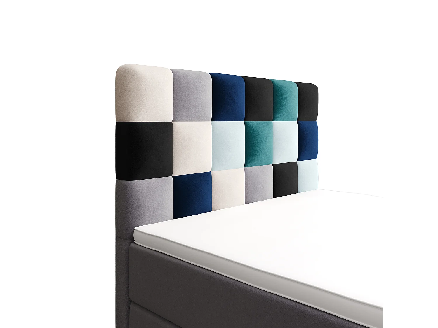 Boxspringbett LEMON Plus 90x200 Itaka Blau