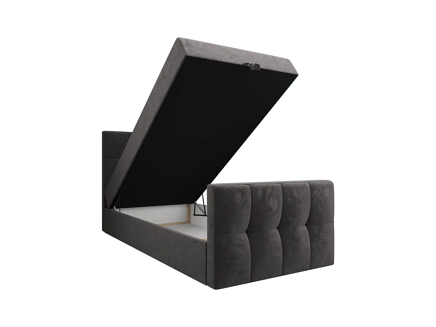 Boxspringbett MANHATAN 100x200 Monolith 92