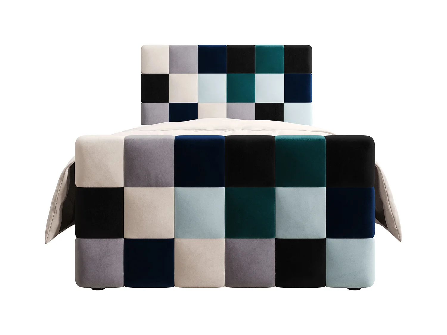 Boxspringbett LEMON Plus 100x200 Itaka Blau