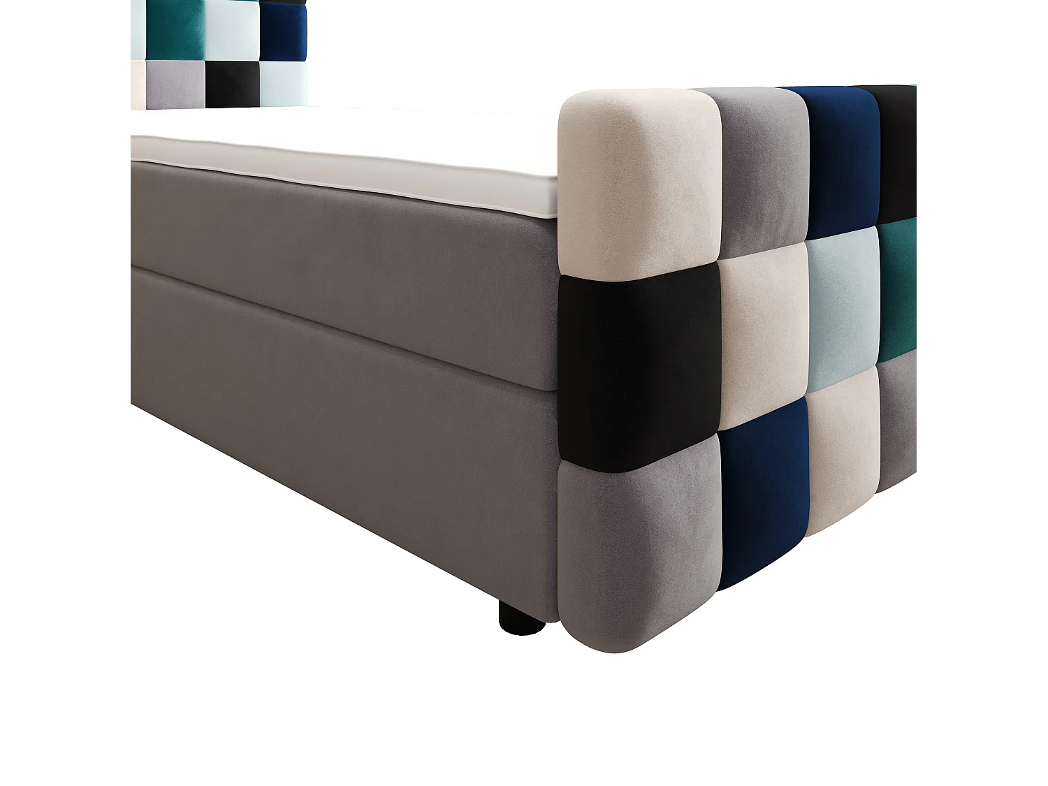 Boxspringbett LEMON Plus 100x200 Itaka Blau