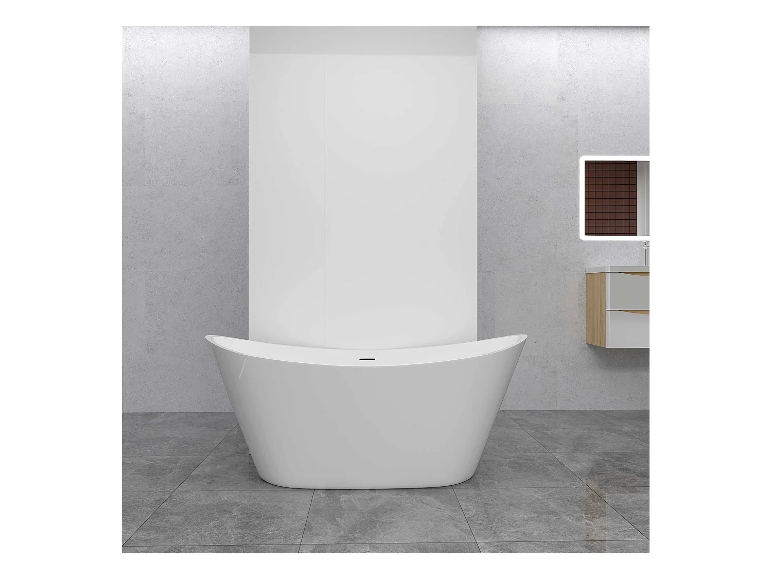 AICA Lot de 2 panneaux muraux de douche Blanc en aluminium avec 1 profilés — L40xL80xH210 cm ,protection murale, antimoisissure,facile à installer